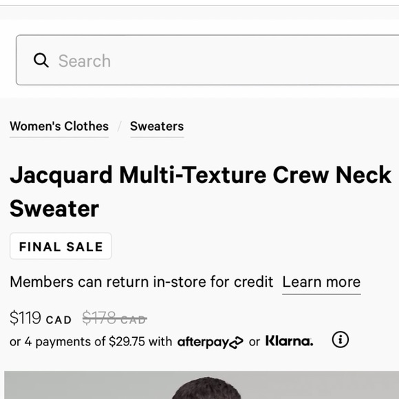 BRAND NEW WOTH TAGS Lululemon Jacquard Multi-Texture
Crew Neck Sweater - Picture 2 of 3